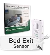 Smart Caregiver Bed Alarm for Elderly Adults – Fall Prevention System with 10"x30" Weight-Sensing...