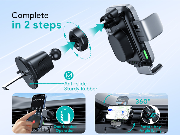 cell phone holder car wireless charger