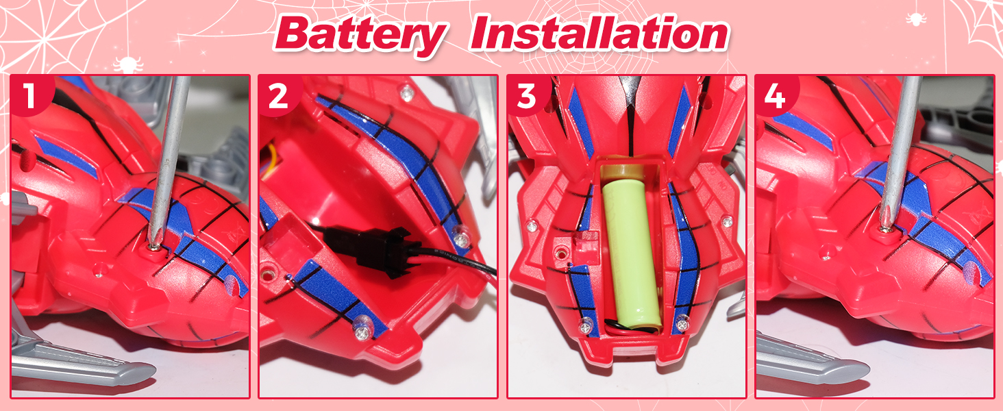 Simple battery assembly steps