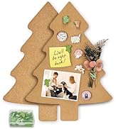 Okydoky Tree Cork Board for Wall, 10.6x14.6 Inches Unframed Soft Cork Bulletin Board, Self-Adhesi...