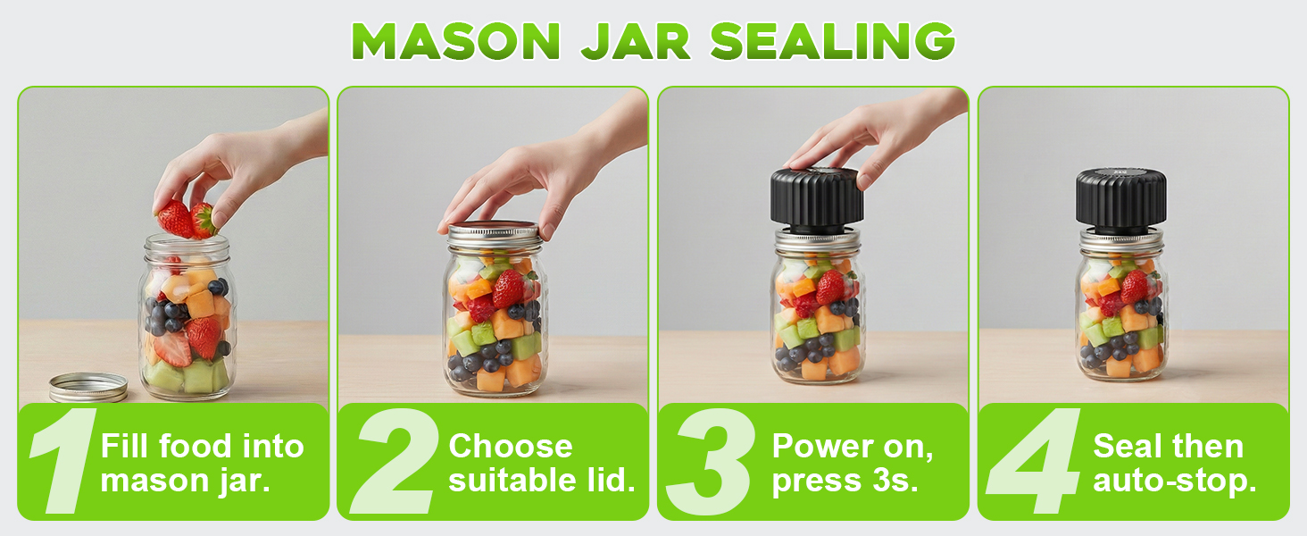 Electric Mason Jar Vacuum