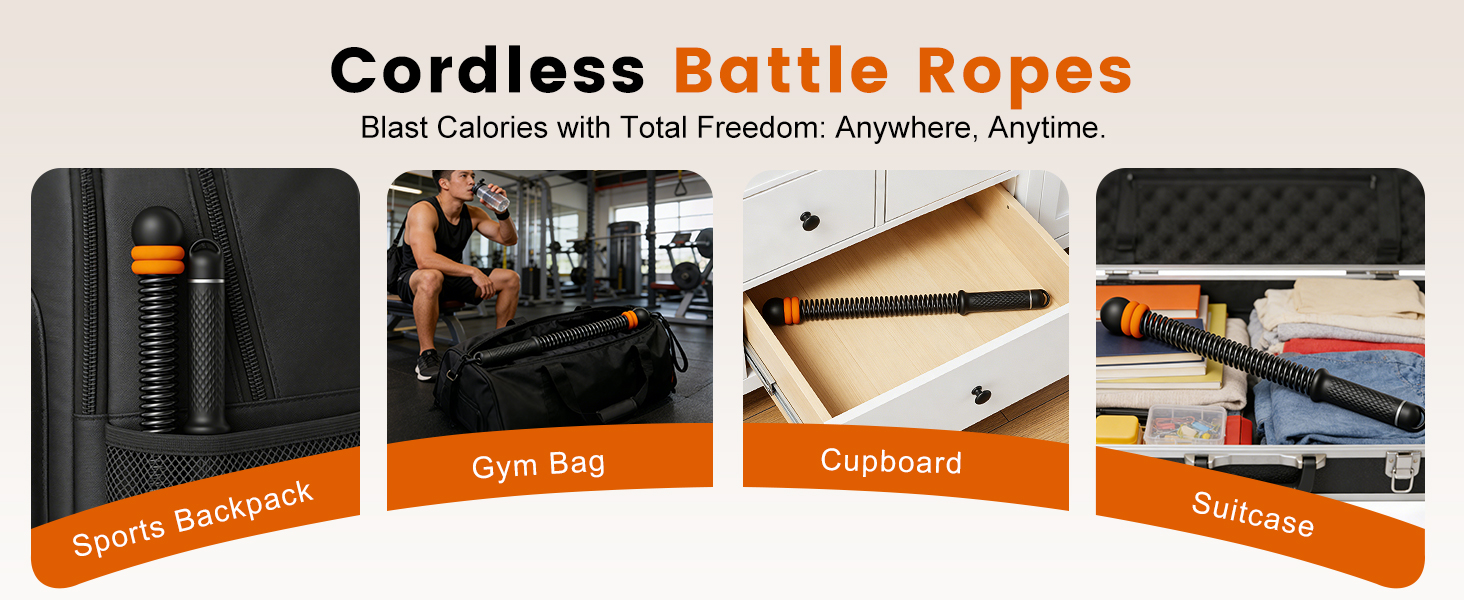 Adjustable Ropeless Battle Ropes