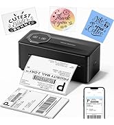 TATTMUSE Bluetooth Thermal Shipping Label Printer, A646 Wireless 4x6 Label Printer for Small Busi...