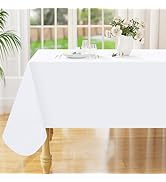 Smiry Rectangle Table Cloth 60x84 Inch, Waterproof Wipeable Vinyl Tablecloths Protector, Oil Spil...