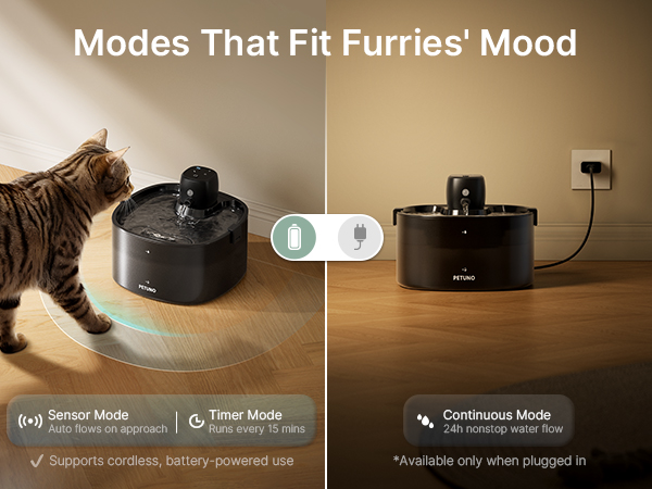 cordless cat water fountain