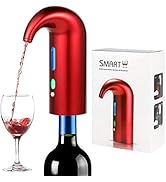 Electric Wine Aerator Pourer, Wine Decanter Pump Dispenser Set Stopper Multi-Smart Automatic Filt...