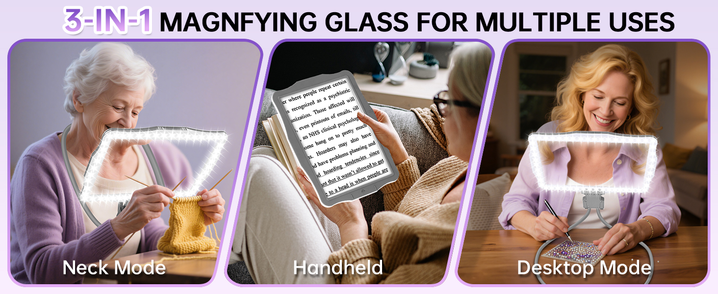 magnifying glass with light