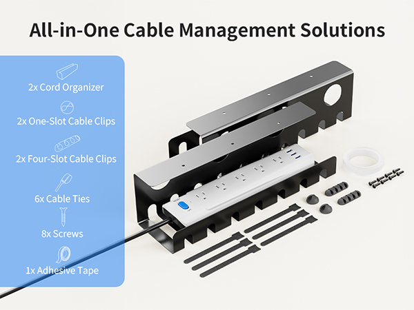 cable management under desk cable tray cable organizer cord organizer wire management