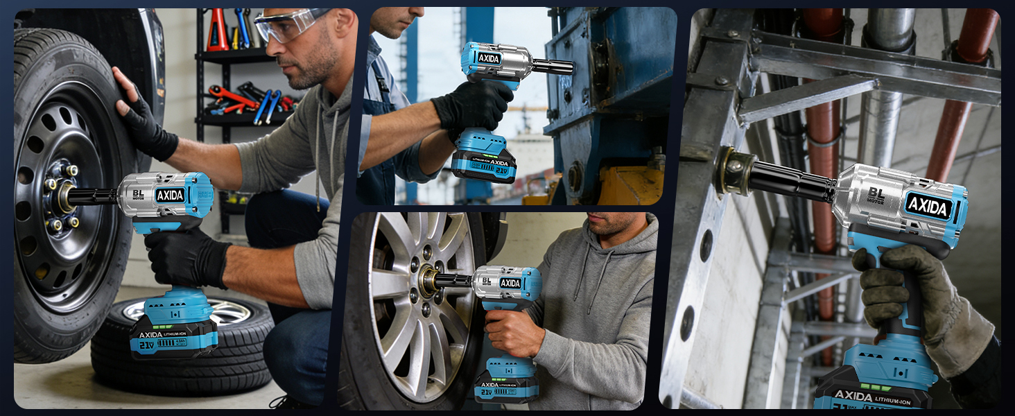 AXIDA Cordless Impact Wrench