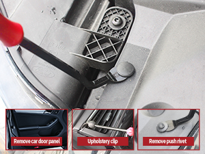 Wetado Auto Removal Kit Plastic Panel Fastener Removal Tool Trim Removal Kit