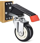 SPACEKEEPER Workbench Casters Kit 880 Lbs - 3 Inch Heavy Duty Retractable Caster Designed for Wor...