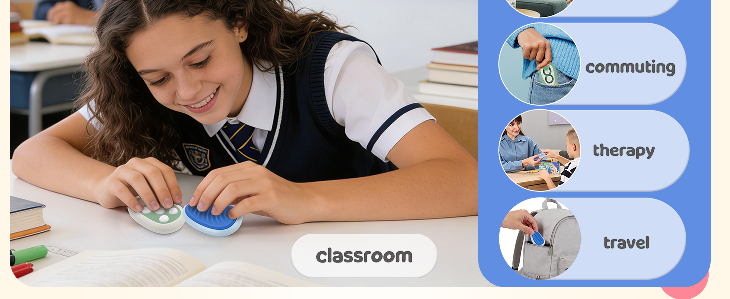+fidget +portable +relaxation +focus +calming