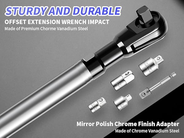 offset extension wrench