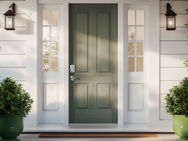 keyless entry door lock deadbolt with handle set