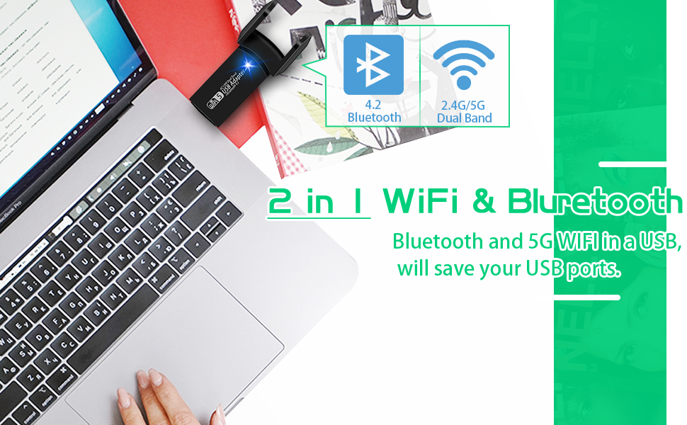 2 in 1 WiFi &amp; Bluetooth