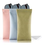 CO-Z 2 Pack Sunglasses Organizer &amp; Glasses Case - Compact Travel Eyeglass Holder for Men/Women, M...