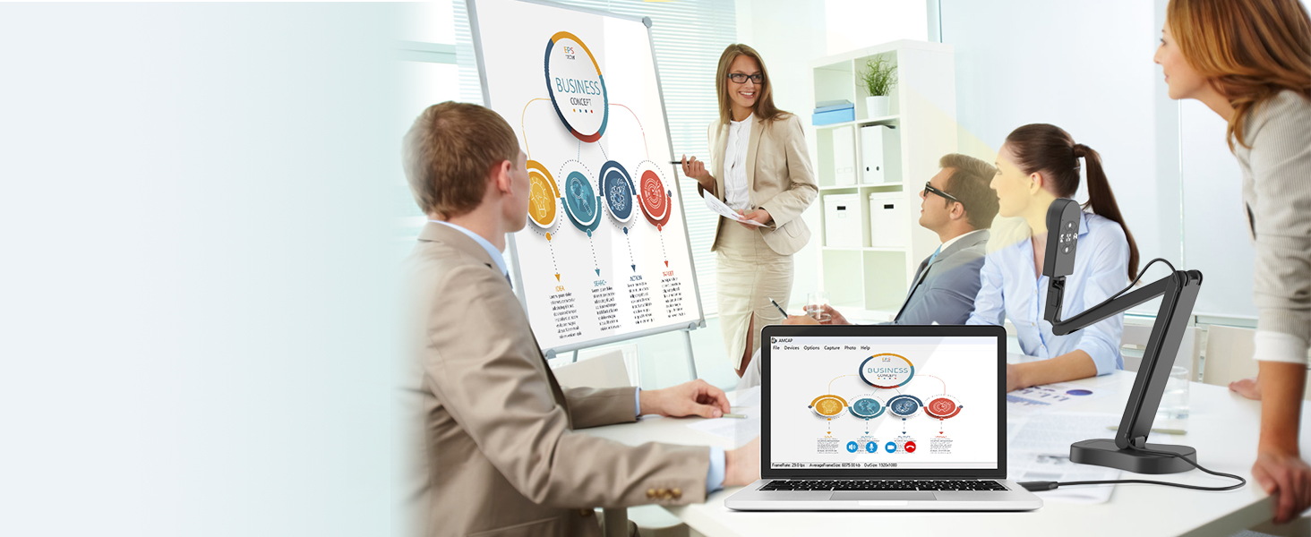 USB document camera teachers classroom teaching 8MP light