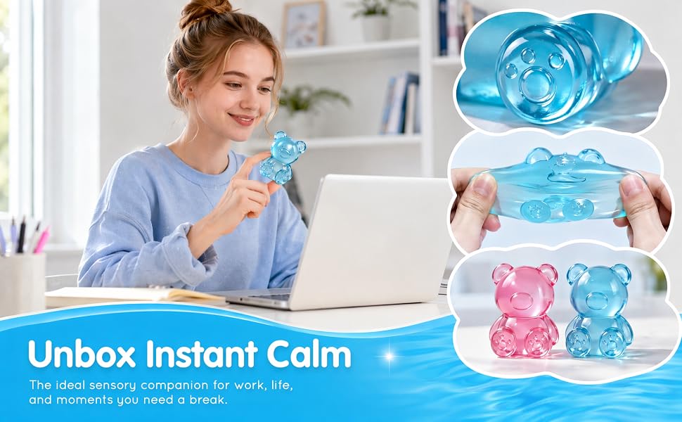 Soft Cute Bear Gummy Animals Taba for Sensory