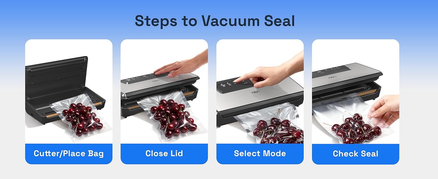 steps to vacuum seal