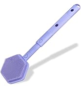HAYSNA 21 Inches Silicone Back Scrubber for Shower - Extendable Long Handle Shower Brush - Exfoli...