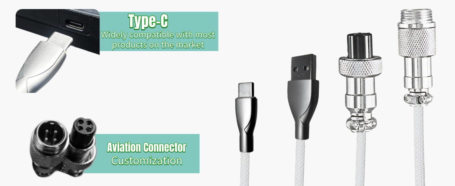 Coiled Keyboard Cable
