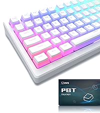Womier Pudding Keycaps, PBT Shine Through Keycaps 165 Keys Set Custom Key caps Set OEM Profile, Univ...