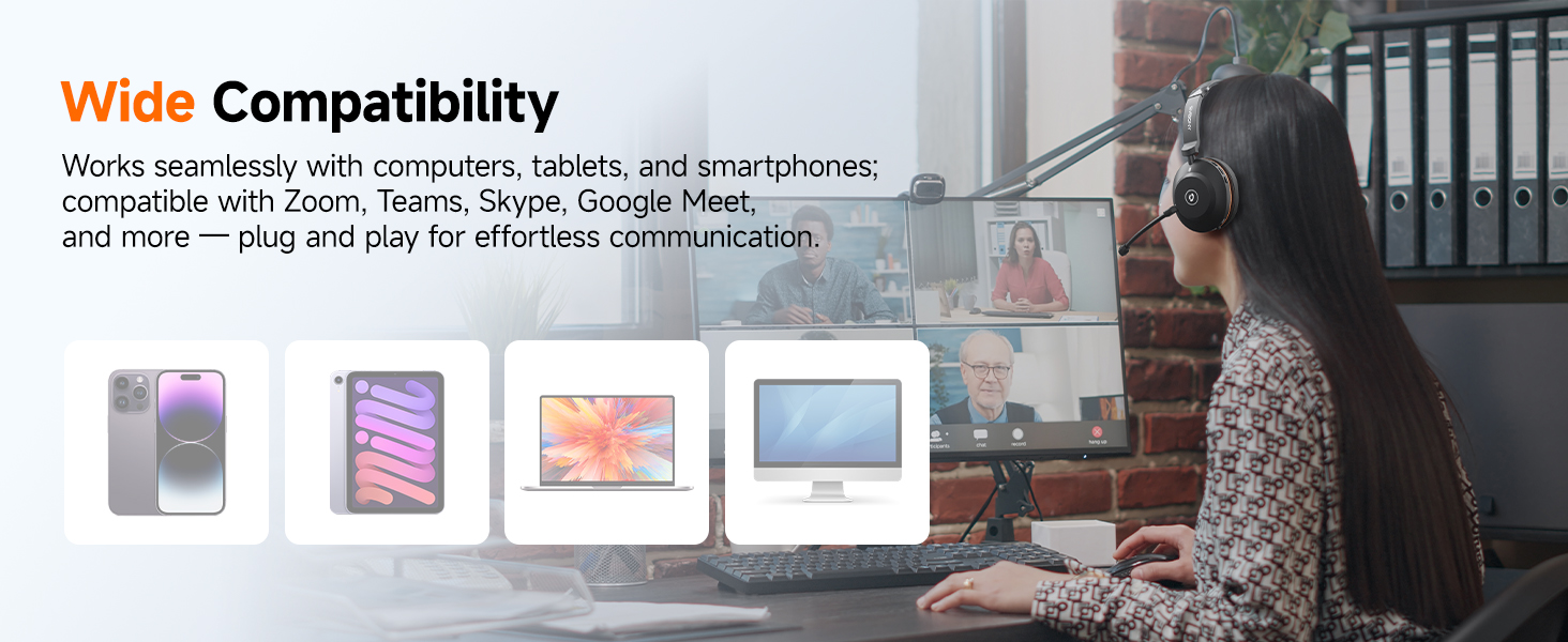 Wireless Headset with Mic