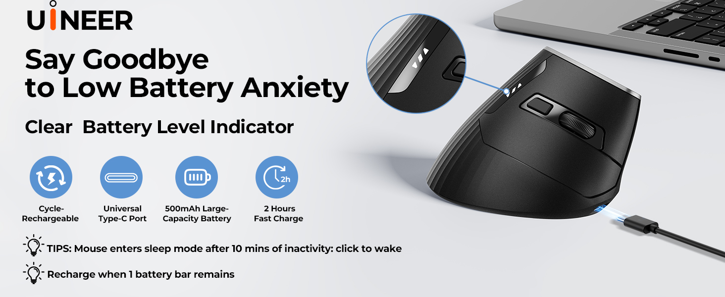 Bluetooth Vertical Mouse