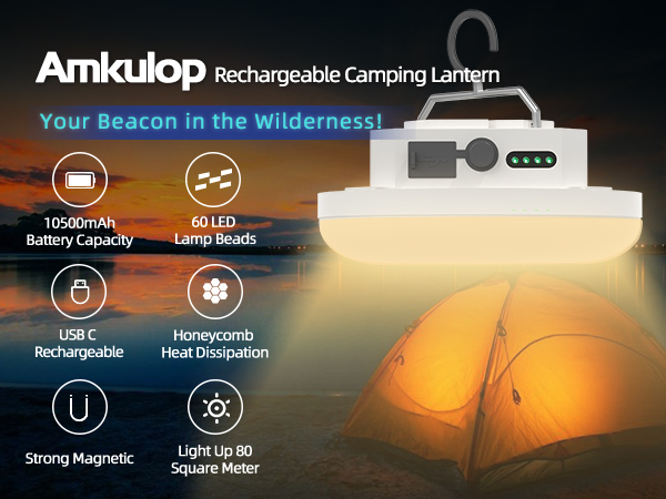 hanging tent light