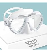 Adult Scuba Diving Mask, Anti-Fog Snorkel Goggles Tempered Glass Swim Mask Goggles with Nose Cove...