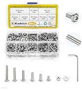 Kadrick 300 Pcs M4 Screw Assortment Button Head Socket Cap,M4x6mm,8mm,10mm,12mm,16mm,20mm Stainle...