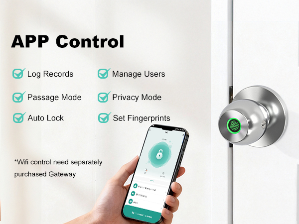 Finger Print Door Knob