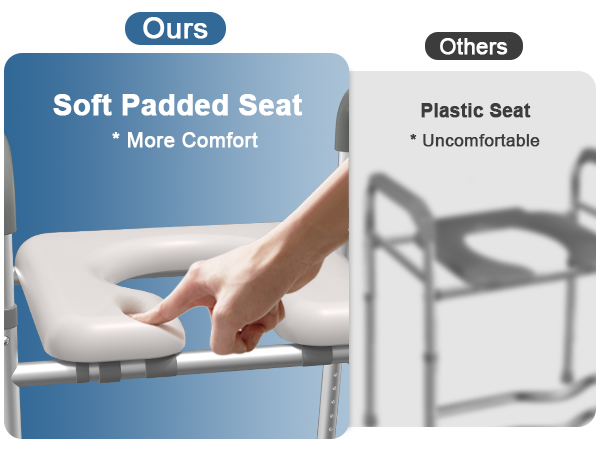 toilet seat riser with handles