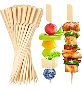 DOUDOULE Bamboo Skewers for Appetizers, [7 Inch, 200PCS] Long Cocktail Picks Fancy Toothpicks for...