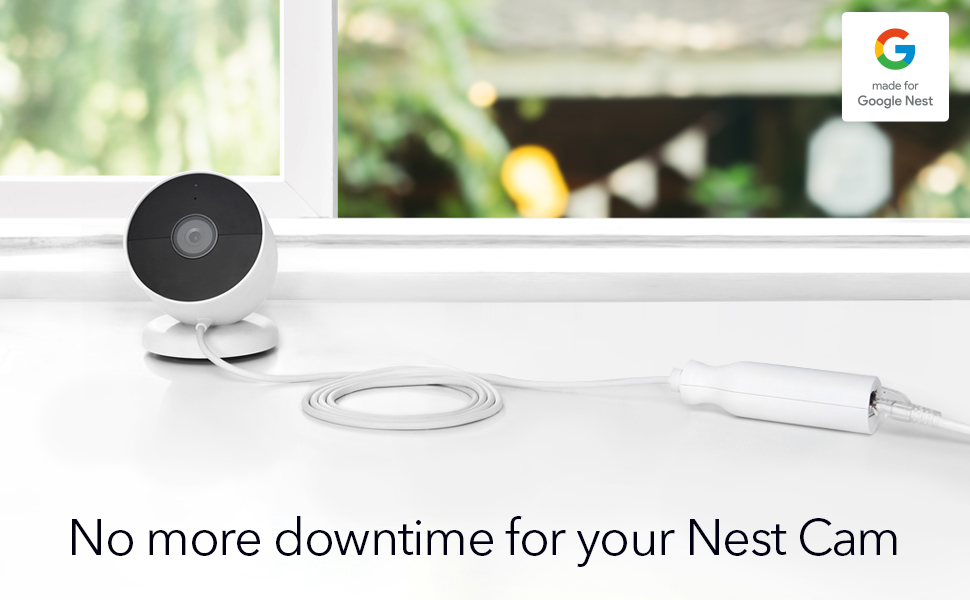 PoE Adapter for Google Nest Cam Outdoor or Indoor, Battery