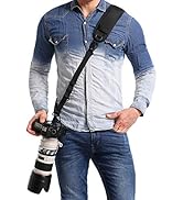 waka Rapid Camera Neck Strap with Quick Release and Safety Tether, Adjustable Camera Shoulder Sli...