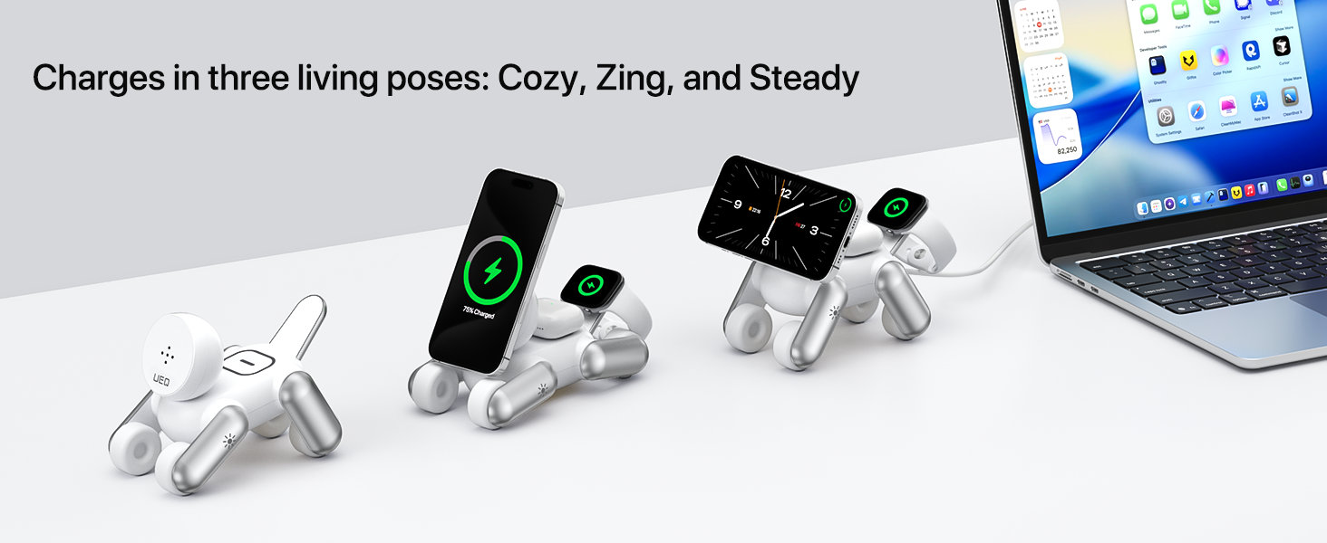 4 in 1 magnetic wireless charging station for apple devices