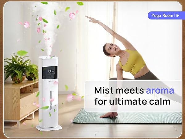 humidifier with essential oil diffuser