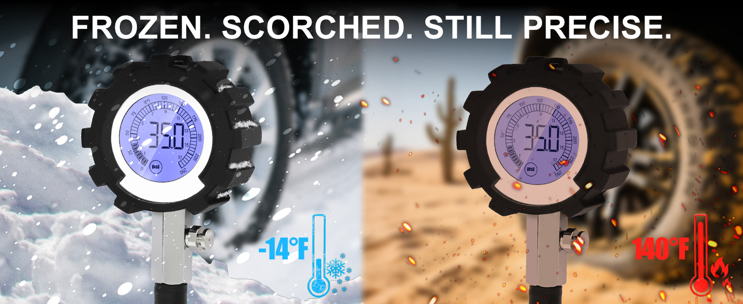 high digital tire pressure gauge 250psi