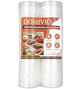 Vacuum Sealer Rolls 2 Pack, 8" x 16' Vacuum Seal Bags for Food Storage Saver, BPA-Free FoodSaver ...