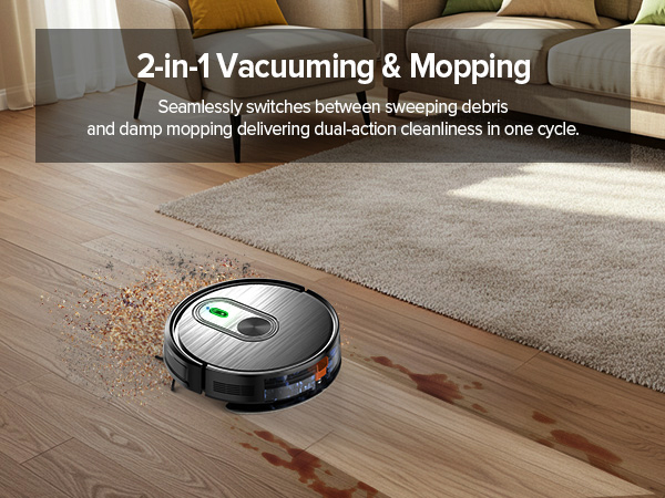 robot mop and vacuum combo