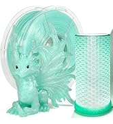 IEMAI Clear PLA Filament 1.75mm, High Speed 3D Printer Filament with 30-600mm/s Speed, Mint Green...