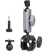 SOONSUN Super Clamp Mount with Dual 360° Rotation Ballhead Magic Arm Bike Motorcycle Handlebar Po...