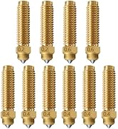 RugooSpink 10PCS Brass-Hardened Steel Nozzles for Centauri Carbon 0.2MM 0.4MM 0.6MM Original Hote...