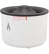 ASHATA Flame Aroma Diffuser Seajelly Atomizing Humidifier, Smart Cool and Warm Mist Humidifiers, ...