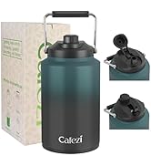 Cafezi 1 Gallon Water Jug, 2-in-1 LID, Flip Straw and Spout, Insulated Triple Wall 128 oz Water B...
