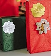 PigPotParty 100 PCS Gold Embossed Wax Seal-Like (Heart) Envelope Seal, Foil Love Stickers for Val...