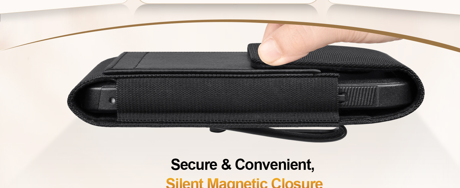 phone holster with magnetic closure