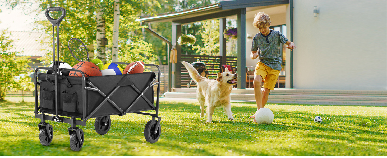 foldable wagon cart with wheels