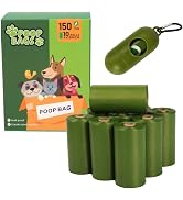 Biodegradable Dog Poop Bags Rolls (150 Bags) for Waste Refuse Cleanup, Doggy Roll Replacements fo...